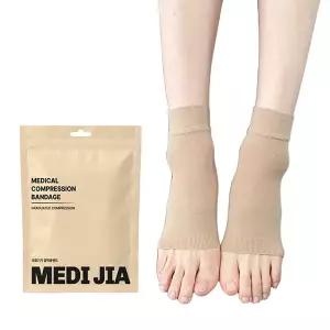 메디지아 의료용 발목형 압박밴드 발목보호대 스킨 아대