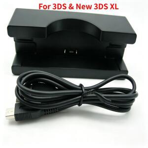[호환품]닌텐도 호환 NEW 3DS 3DSLL/XL 게임 콘솔용 충전 스탠드 크래들 도크 USB 케이블 디스플레이