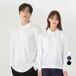 캐럿 남녀공용 기능성 퀵드라이 에어매쉬 긴팔 카라 티셔츠