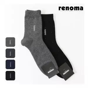 [레노마] RM1303 남성 도트 중목 양말 5족
