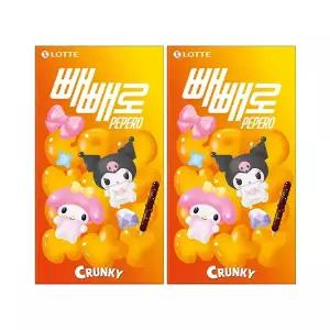 롯데웰푸드 산리오 빼빼로 크런키 39g, 8입, 2개 (총 16입)