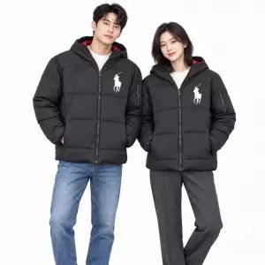 Polo 폴로 랄프 로렌 빅 포니 후드 다운 재킷 블랙 XL (남성 90 95 여성 66)