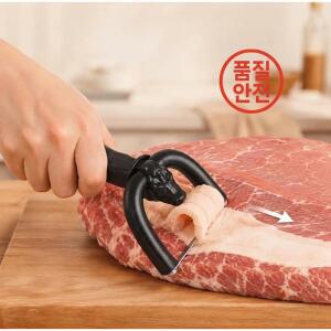 미니 휴대용 고기 스크레이퍼 및 지방 제거기 스테인리스 스틸 커터 BBQ 주방용 도구 껍질
