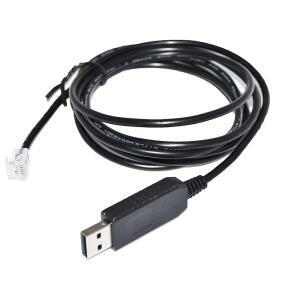 FTDI FT232RL RS232 USB-RJ11 RJ12 6P4C 플러그 어댑터 유로열 컨트롤러 통신 케이블 디버깅 구성 가능