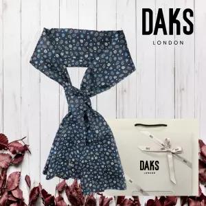 [백화점 홈쇼핑 정품] DAKS 남성용 양면 실크스카프 FKS504I