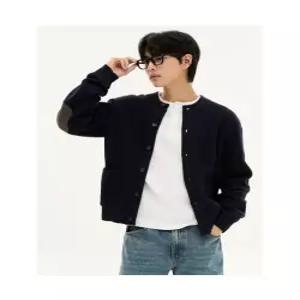 에잇세컨즈 8SECONDS 엘보 패치 아카이브 카디건 네이비