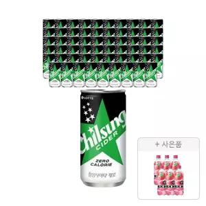 칠성사이다 제로 210ml, 60개+증정(리치 복숭아 500ml, 6개)