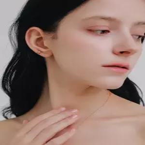 [제이로렌]제이로렌 14K 골드 볼 포인트 귀걸이 G0295_4mm