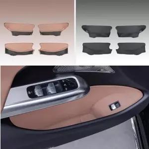 메르세데스 호환-벤츠 호환 E-클래스 W214 E300L E260 GLC용 차량 도어 사이드 가죽 수납함 앞뒤 슬롯 정리