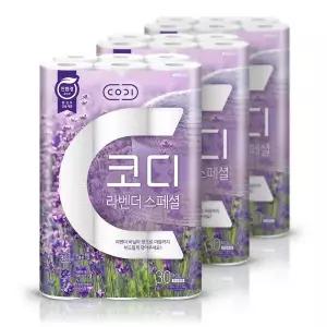 [아트박스]/코디 라벤더 스페셜 3겹 화장지 30m 30롤 3팩