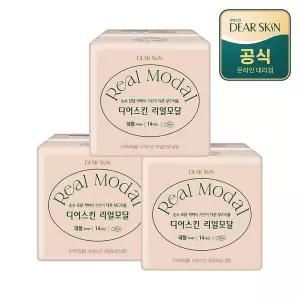 [하프클럽/깨끗한나라]디어스킨 리얼모달 대형 14P x 3팩