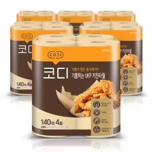 /코디 기름먹는 UKP 키친타월 140매 4롤 6팩