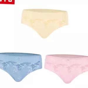 (다올)BYC 여성팬티 미디레이스 3매입 삼각팬티 DOLR2103