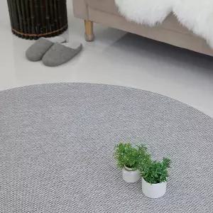 까드리아 데이지 사이잘룩 헤링본 자가드 사계절 거실 (원형) 러그 카페트_4Size 4Color