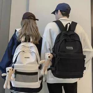 [JHQSYCX9_51IL]여자 학생 캐주얼 메쉬 멀티 포켓 백팩