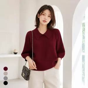 커스텀에이블 카라 벌룬7부 니트 T2510KN656C1442358