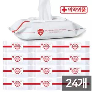 휴대용 손소독티슈 의약외품 메디와이퍼 외출용 80매 24개