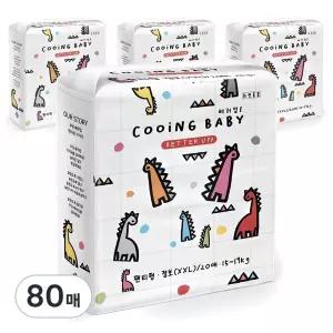 Cooing 베러업 팬티형 기저귀 남녀공용 점보형(2XL) 80매