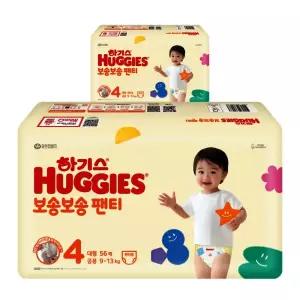 하기스 NEW 안심 빠른흡수 보송보송 팬티형 기저귀 공용 4단계 112매