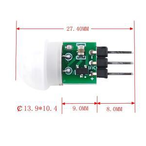 HC-SR312 AM312 미니 PIR 모션 센서 모듈 열전기적 적외선 인체 감지기 DC 2.7V ~ 12V 아두이노용