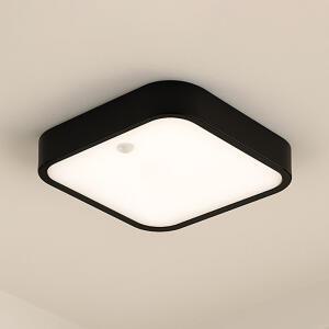 시스템 사각 센서 블랙 LED 15w 전구색 센서등 현관등