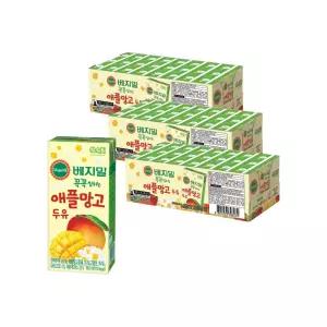 베지밀 꼭꼭 씹히는 애플망고 두유 190ml 72팩