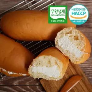 [드림푸드빵굽네] 당일생산 수제 크림빵 개별포장 10개 달달한 식물성크림으로 만든 간식