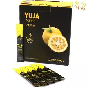 에덴 유자퓨레 1400g(20gx70포) / 유자 스틱 차 액 음료 YUJAPUREE 고흥 에덴 유자차