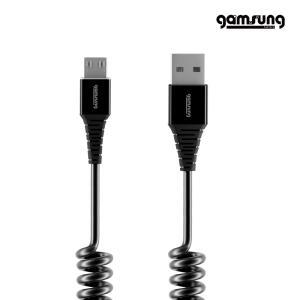 감성공장 USB 고속 충전 스프링케이블 480Mbps A타입 to 마이크로5핀 1.4m