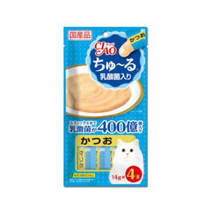 [중복20%]이나바 챠오츄르 (SC-232) 유산균 가다랑어(4P) 츄르간식 고양이간식