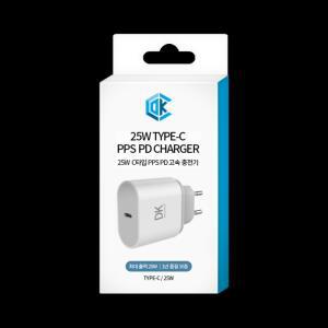 25W PPS PD 초고속 충전기 C타입 전기종호환 [DK정품 갤럭시 아이폰 스마트폰 고속 충전 어댑터]