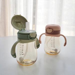 아가프라 마카롱 추빨대컵300ml+4중흘림방지 아기물병 아기빨대컵