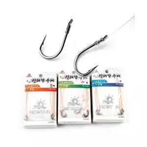 999피싱 민물 무미늘 바늘 무매듭 묶음바늘 채비
