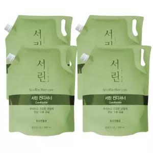 댕기머리 서린 대용량 린스 2000ml x 4개 한방 리필용 컨디셔너