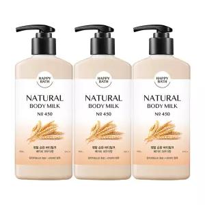 해피바스 바디로션 정말순한, 400g, 3개