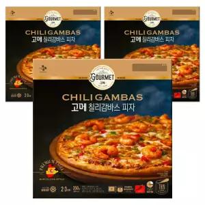 CJ 고메 바르셀로나 칠리감바스 피자, 350g, 3개