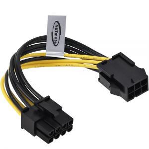NETmate 그래픽카드 PCI-E 6핀 to 8핀 전원 케이블/NMP-VGA8PN/파워서플라이 PCI-E 6핀을 그래픽카드용 PCI