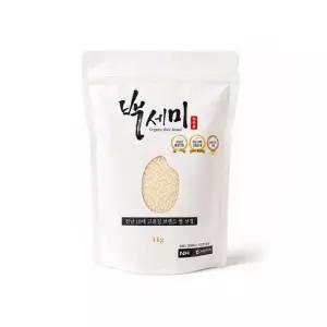 26년 햅쌀 유기농 누룽지향 백세미 백미 1kg 석곡농협