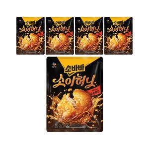 CJ 소바바치킨 소이허니 순살 375g, 5개