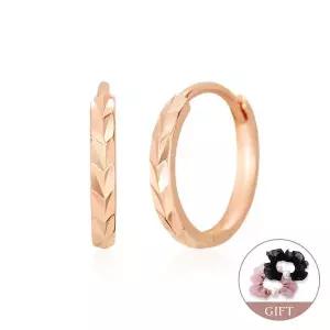 [비앤비골드]*10월특가* [비앤비골드] (10월베스트)14K/18K 마름모 더블컷팅 원터치 링귀걸이 중 MNE38943