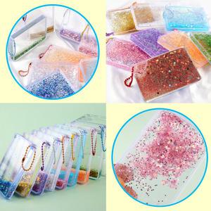 반짝빤짝 움직이는 아크릴 카드 글리터 열쇠고리 만들기 DIY