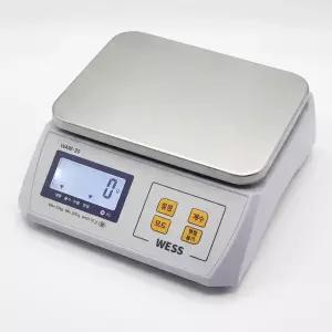 웨스 WAW 전자저울  3kg~30kg 계량 충전식 업소용 산업용 주방저울 아답터포함