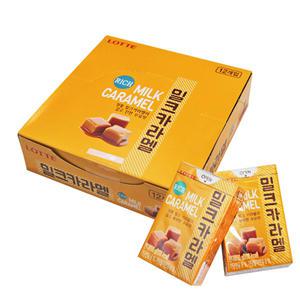 [캔디마을][롯데]밀크캬라멜1곽 50gX12개 우유 간식 젤리