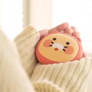 [아트박스]/더블유아이 카카오프렌즈 얼굴형 손난로 보조배터리5000mAh C타입