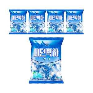 크라운 비단박하캔디 140g x 5개 / 박하사탕