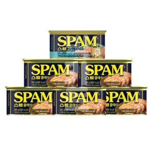 CJ 스팸 클래식200g 5캔+ 마일드 (25% 라이트) 200g 1캔 무료배송