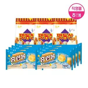 해태 홈런볼 4번들 2개 (41g X 8개) + 맛동산 (155g X 3개) 골라담기
