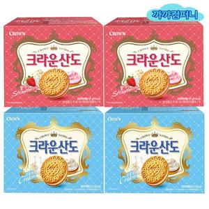 크라운 산도 딸기(16입)323gx2개+크림(16입)323gx2개