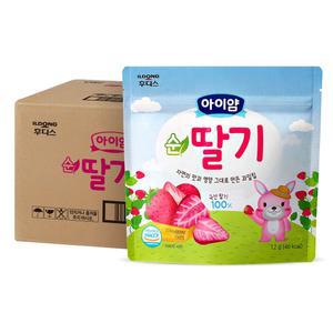 일동후디스 아이얌 유아간식 동결건조 과일칩 순딸기 12g × 20개