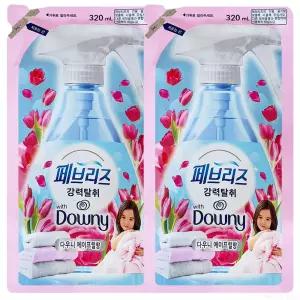 페브리즈 섬유탈취제 다우니에이프릴향 리필 320ml 2개